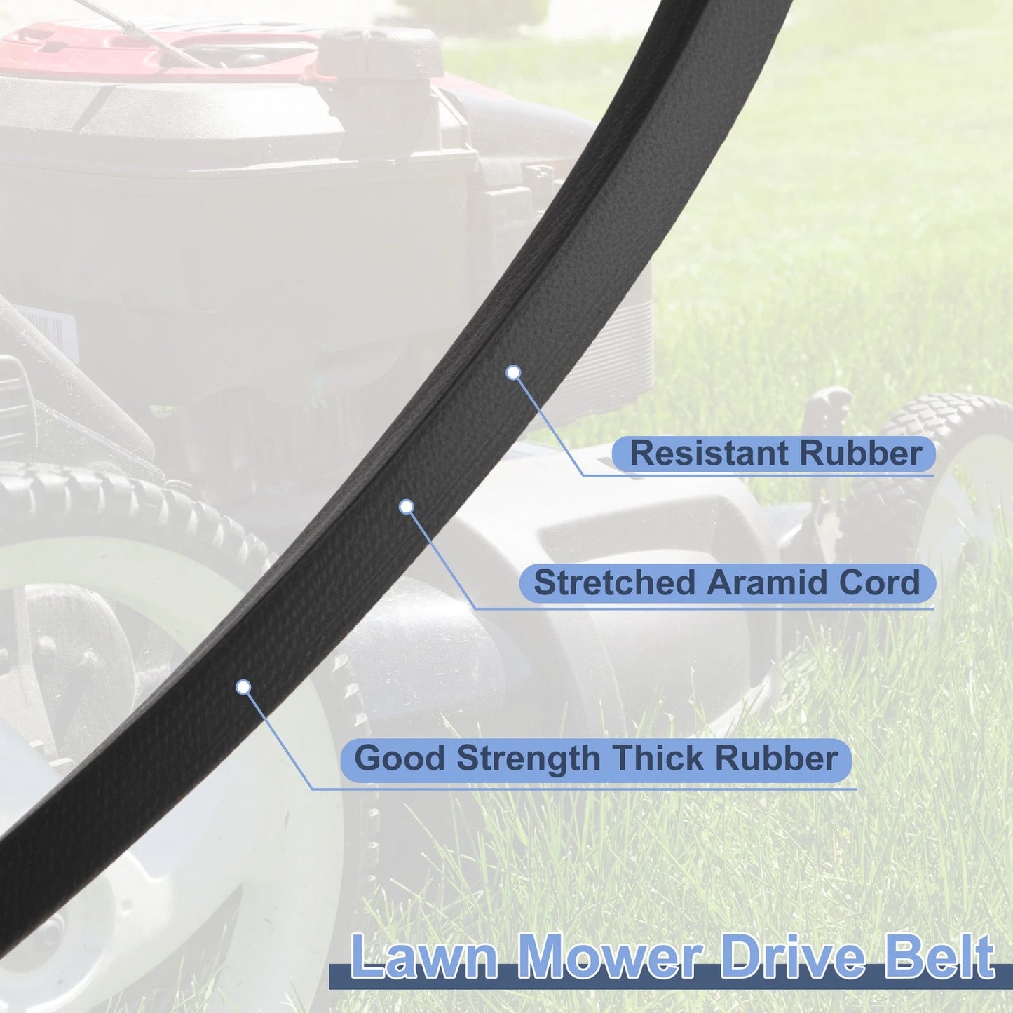 Lawn Mower Deck Belt for John Deere X330 X350 X354 X370 (No.M174994)