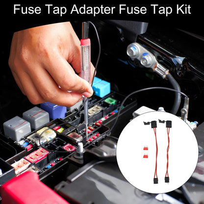 Fuse Tap Adapter for Cars Trucks Boats (DC 32V, 2X 10A Blade Style)