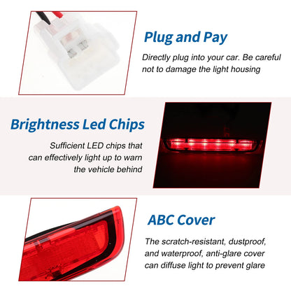Red LED Third Brake Light for Toyota Yaris Mk3 (2012–2020) No. 815700D150