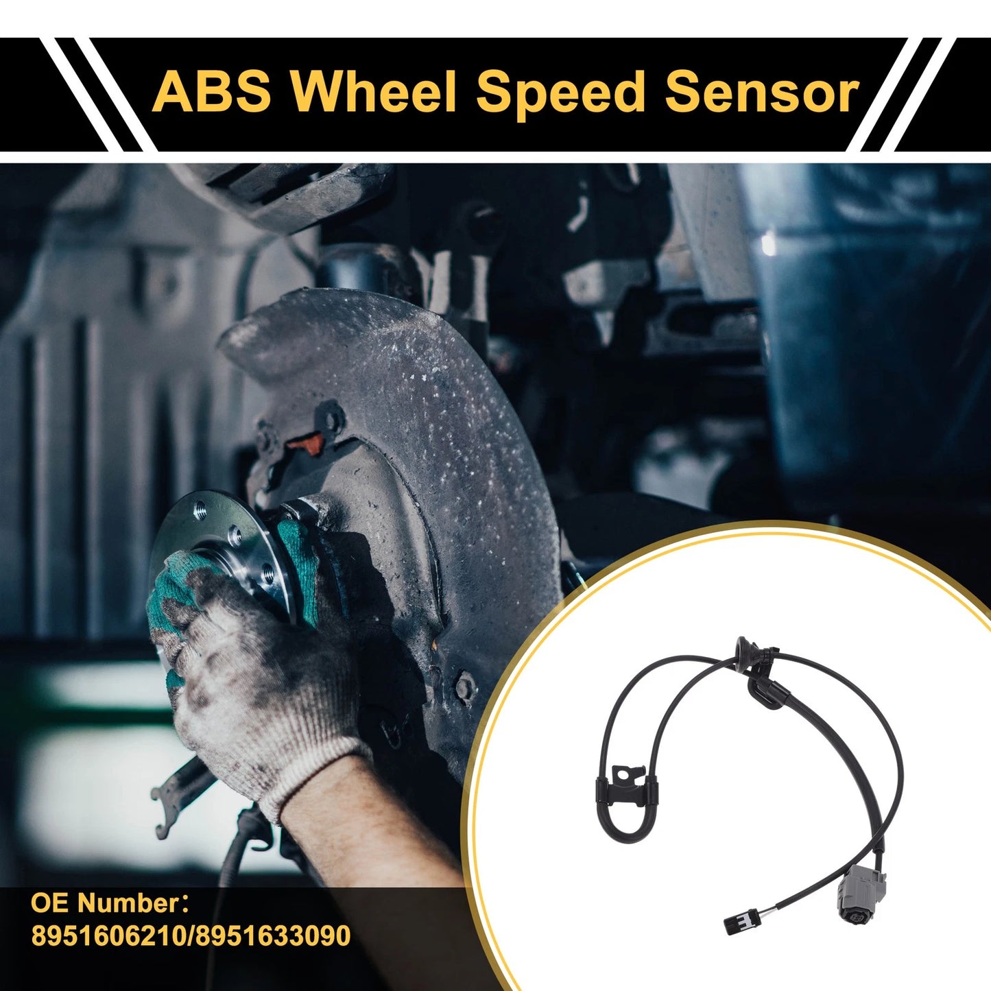ABS Wheel Speed Sensor No. 8951606210 for Lexus ES 350 (2010–2013) Right Rear