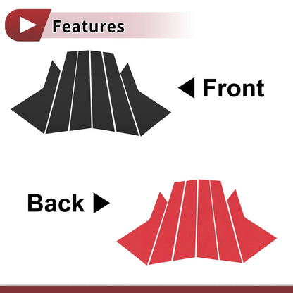 Door Pillar Window Trim for Hyundai Sonata (2020–2023) Black