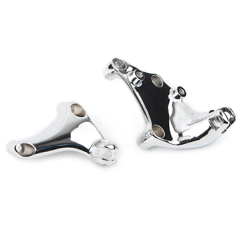 1" Handlebar Mount Clamps Riser for Harley Dyna Softail Touring