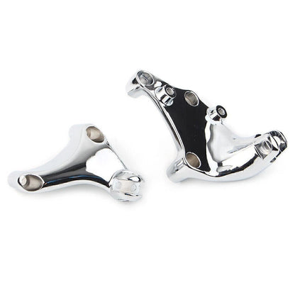 1" Handlebar Mount Clamps Riser for Harley Dyna Softail Touring