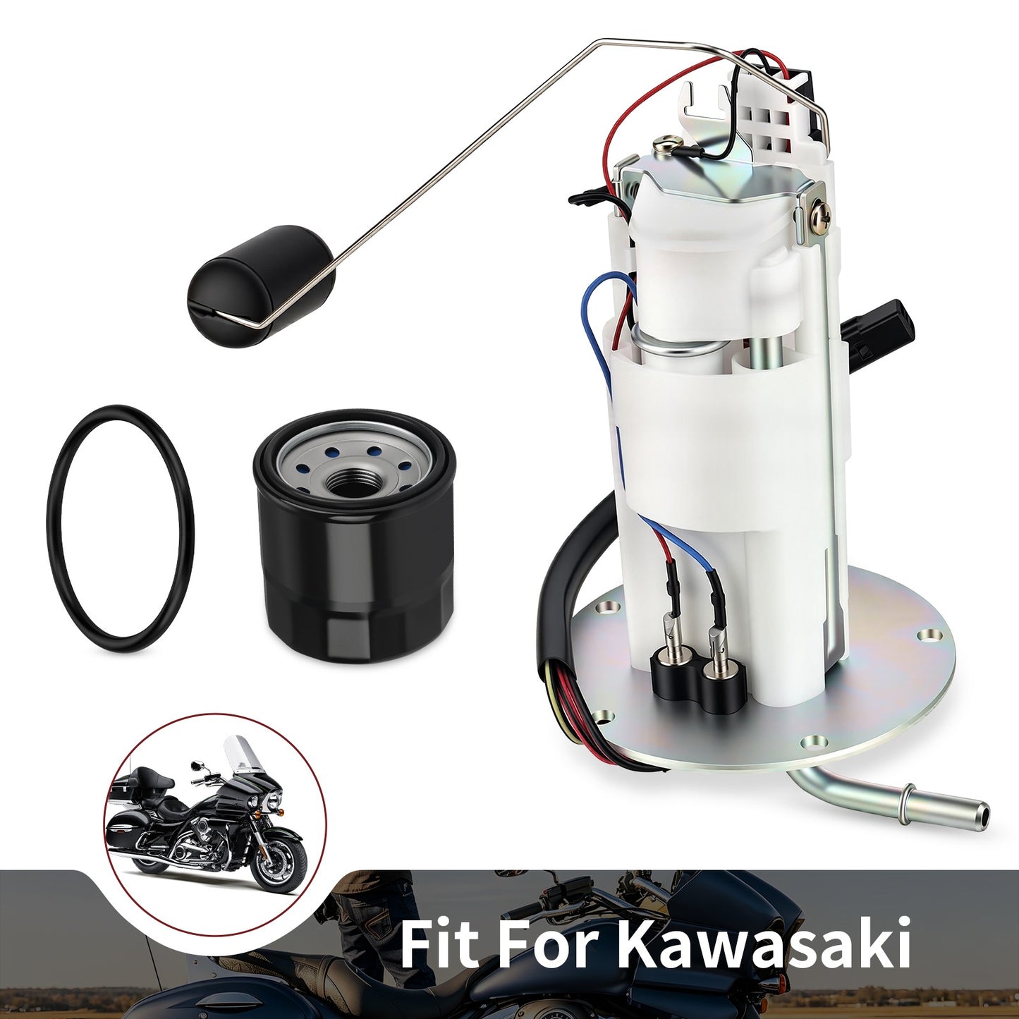 Fuel Pump Assembly with Oil Filter for Kawasaki Vulcan 1700 (2009–2012)