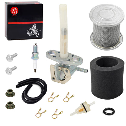 Air Filter Holder Kit + Fuel Valve Petcock for Honda XR80R XR100R CRF80F CRF100F (2000–2023)