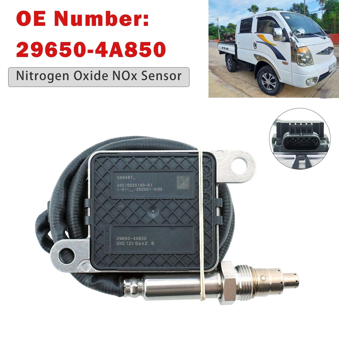 NOx Sensor 29650-4A850 for Hyundai KIA Truck