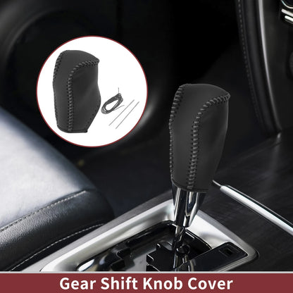 Gear Shift Knob Cover for Toyota Corolla (2014–2018) Gray Faux Leather