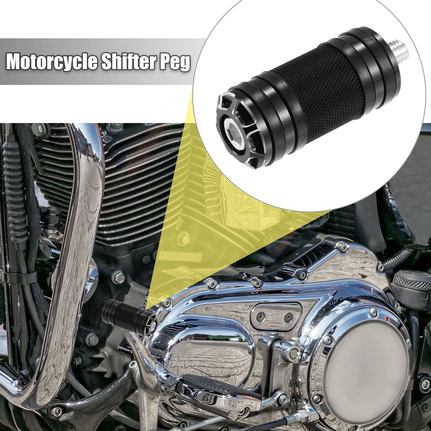 2pcs Shifter Pegs for Harley Davidson  Black