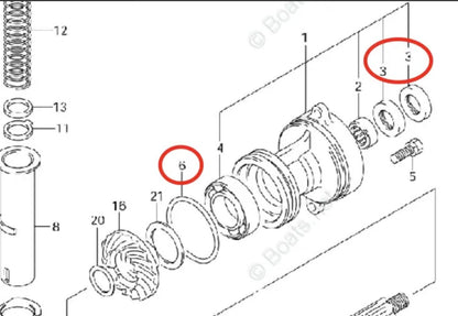 Gearcase Unit Kit for Suzuki Outboard (Various Years)