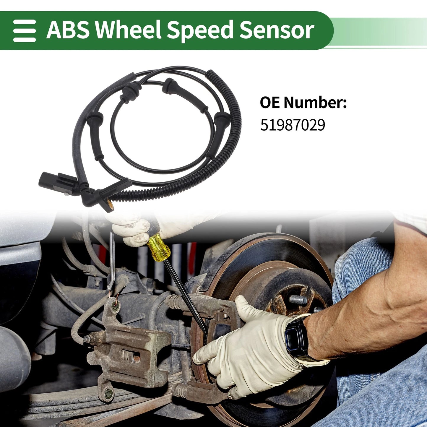 ABS Wheel Speed Sensor No. 51987029 for Jeep Renegade (2015–2020)