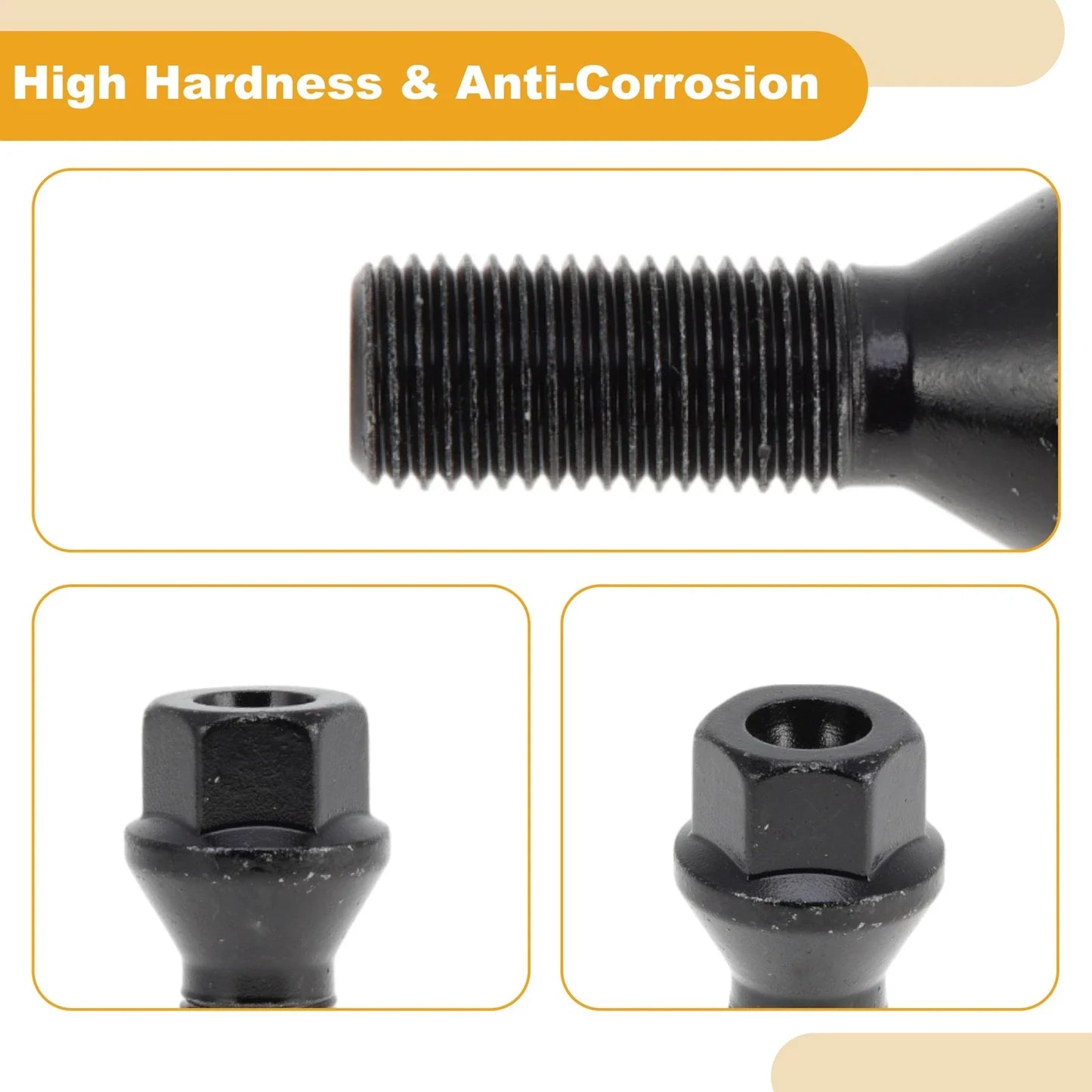 Wheel Lug Stud M14x1.5 for BMW 745i/745Li (2002 - 2005) 5 Pcs