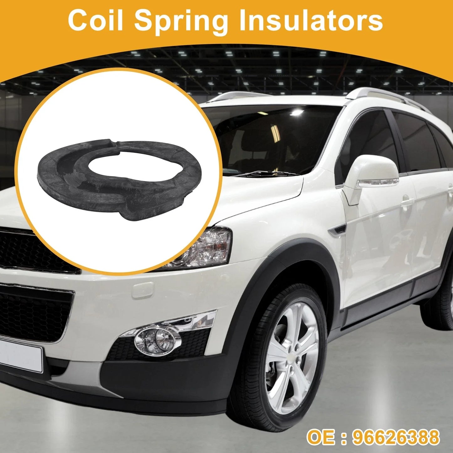 Coil Spring Insulators for Chevrolet Captiva (2007-2010) - Rubber 1 x Piece