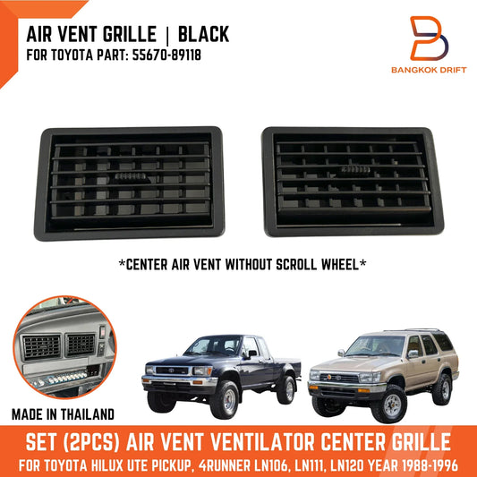 Black Air Vent Grille for Toyota Hilux Ute 1988-1997, 4Runner 1984-1995