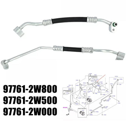 AC Pipe Tube Silver for Hyundai Santa Fe Sport (2013–2018)