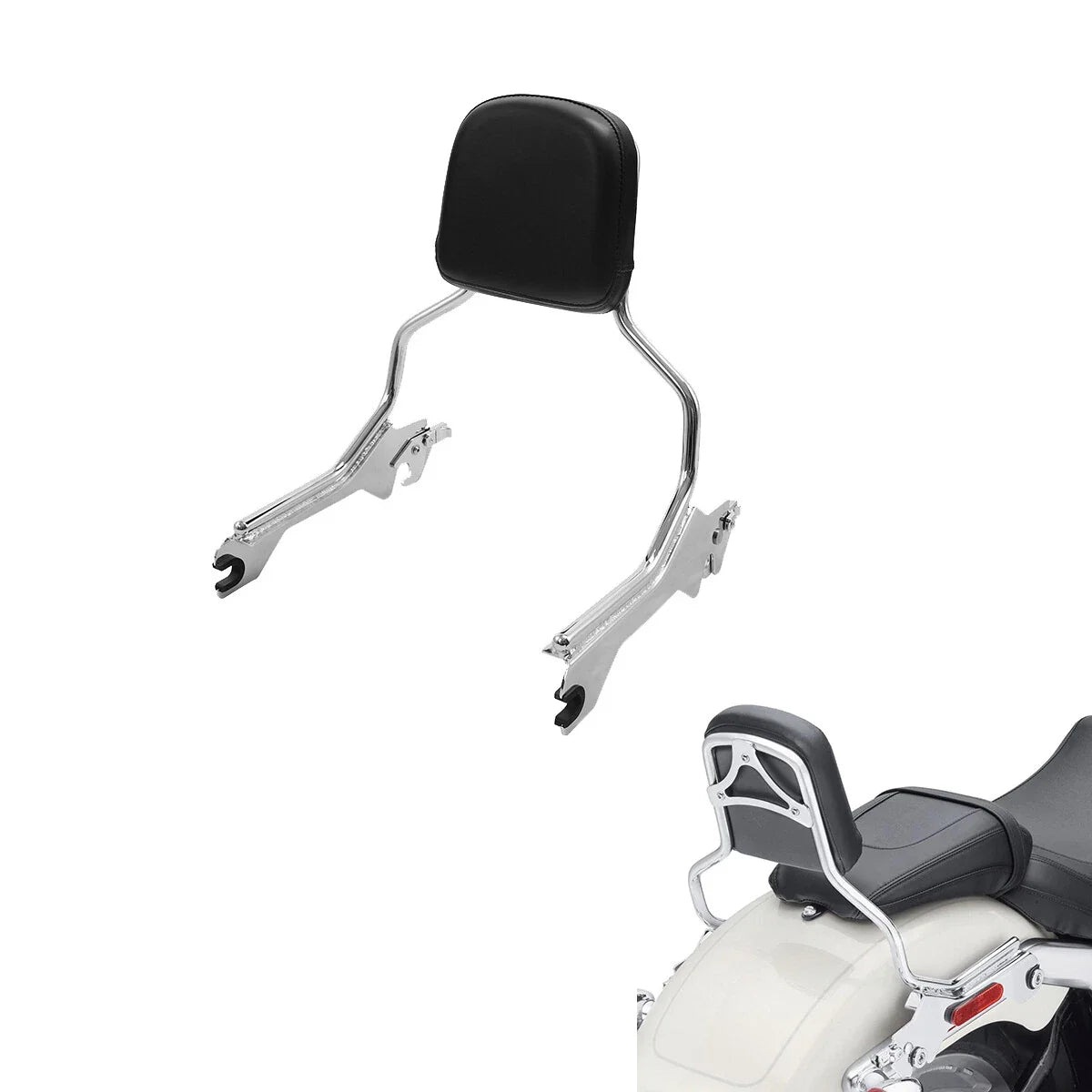 Sissy Bar Backrest Luggage Rack for Harley Softail Fat Boy Breakout (2018-2025)