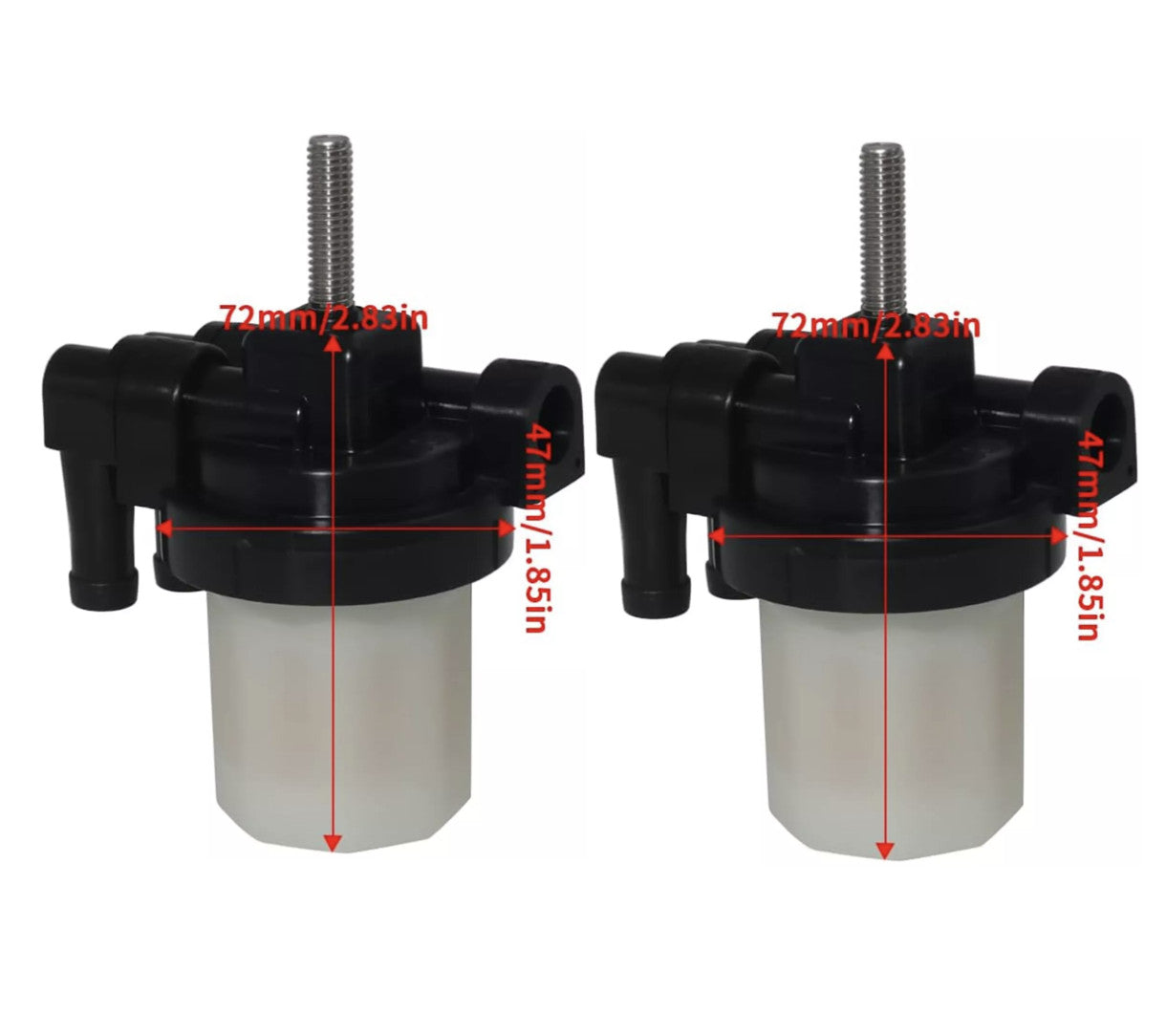 2 Fuel Filter Assemblies for Mercury 30HP 40HP 50HP 60HP