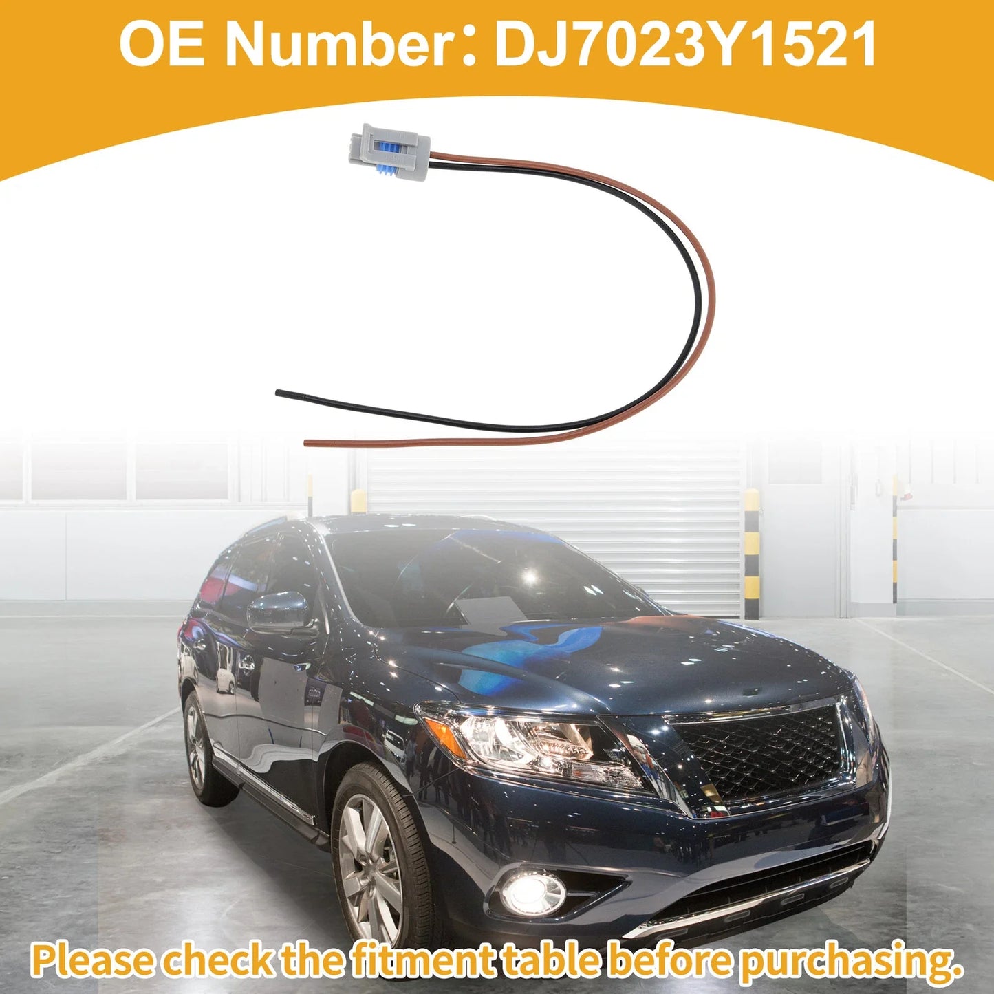 2 x Pins Sensor Wiring Harnesses for Chevrolet Express 2500 (2002)