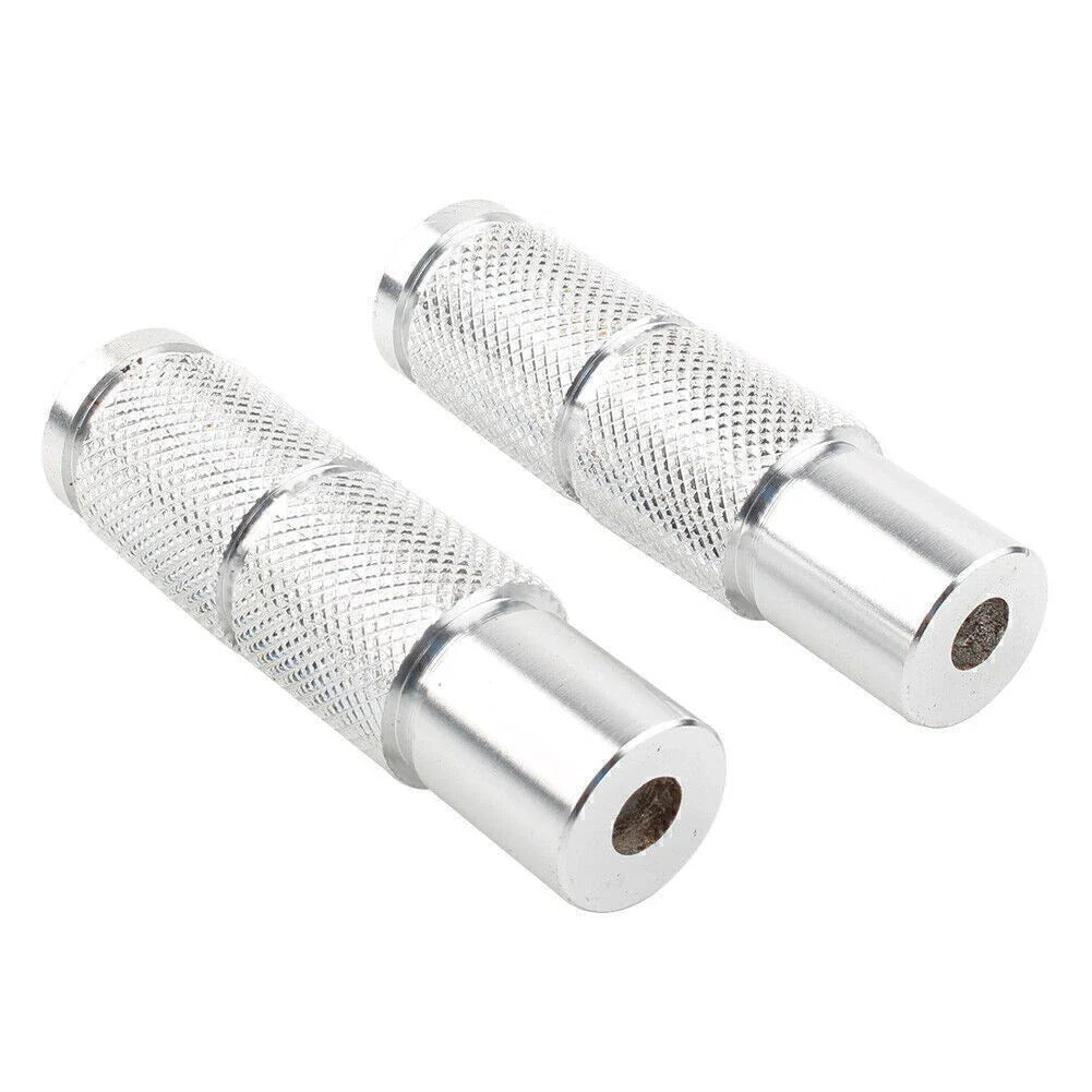 CNC Silver Rear Foot Pegs for Universal Motorcycle