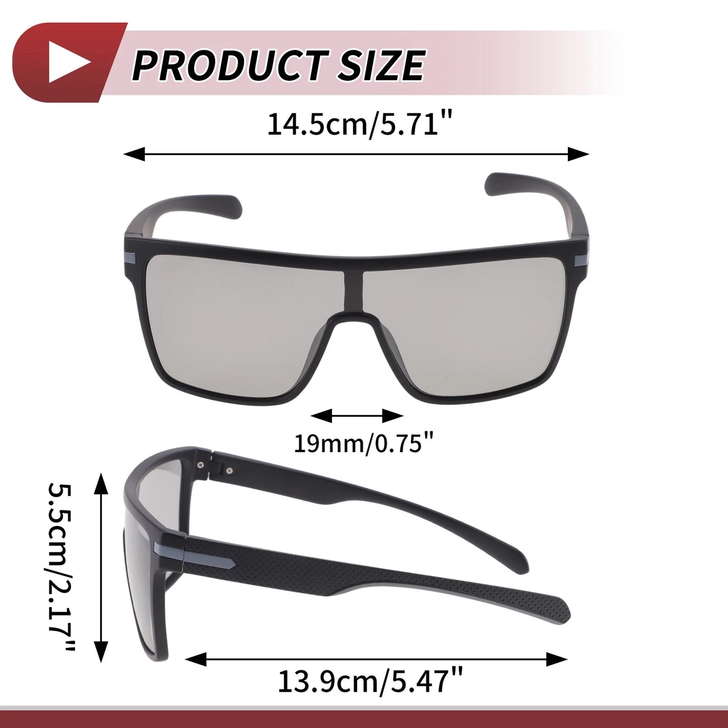 Set of 1 Motorcycle Riding Goggles for Universal Fit (Light Gray Lens)