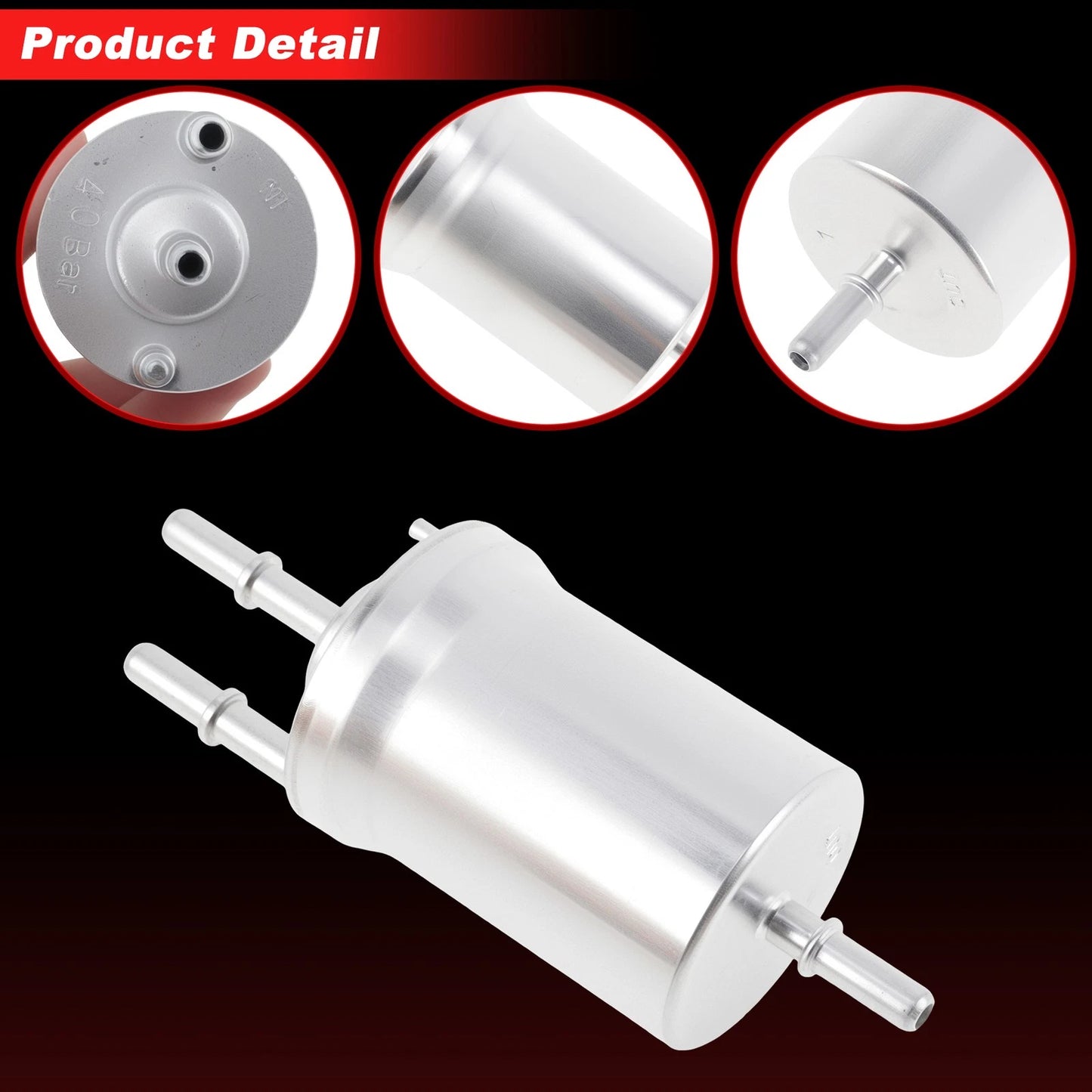 Fuel Filter Assembly for Audi A3 Quattro (2008–2009) No.F026403006 Metal