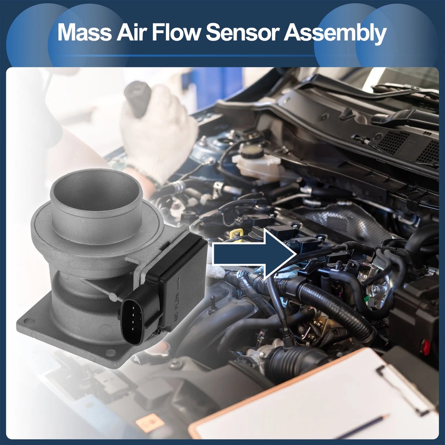 Mass Air Flow Sensor Assembly No.F0VF12B579A1B for Ford Explorer (2002–2005)