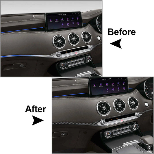Dashboard Panel Cover Trim Strips for Kia Stinger (2018-2023) Black