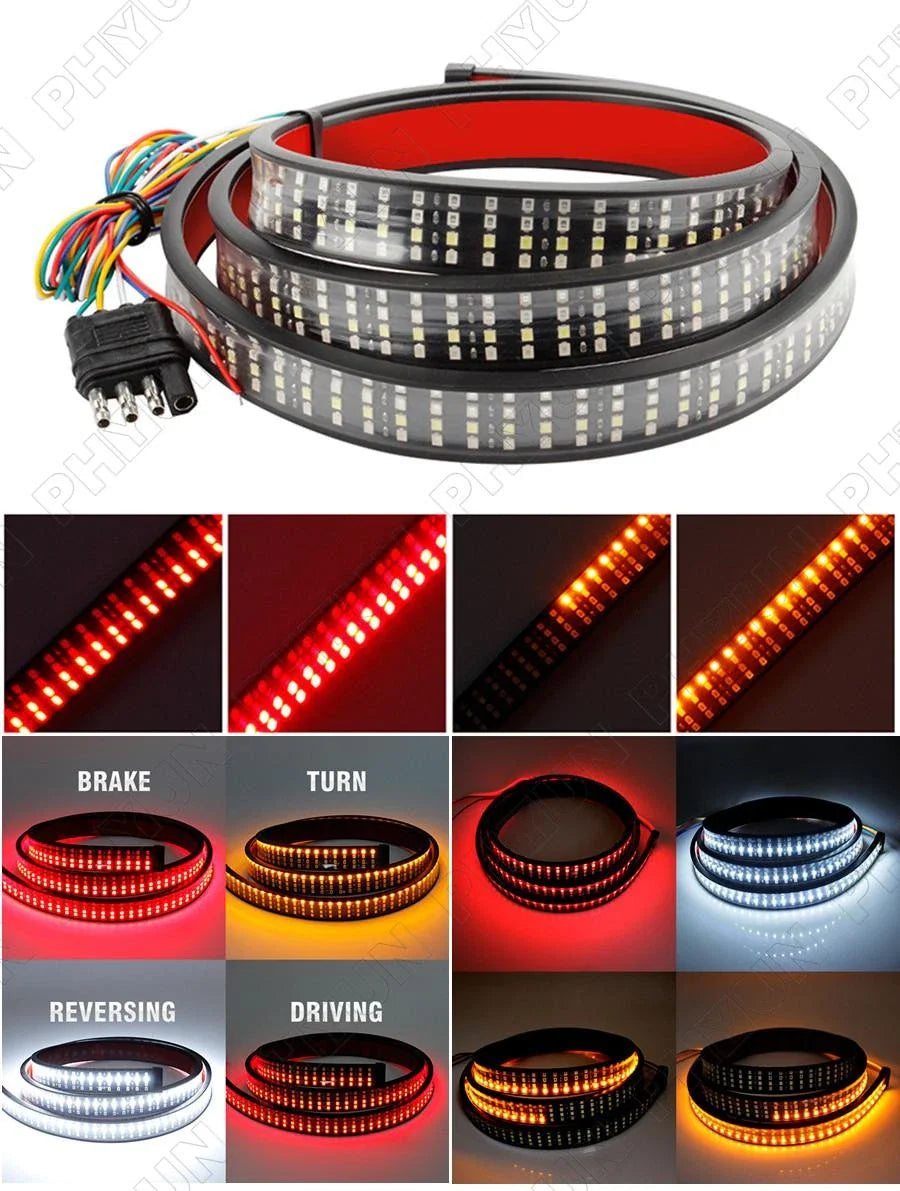 49" LED Tailgate Light Bar for Jeep Pickup SUV Dodge (2010-2023)