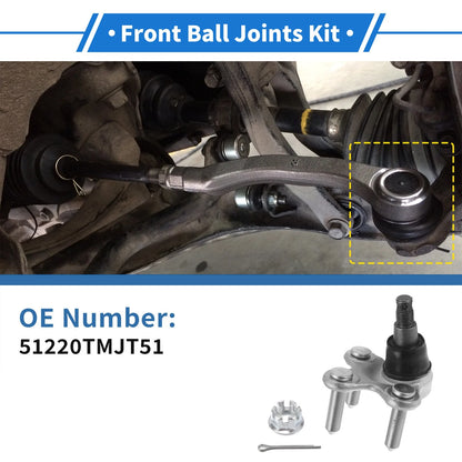 2X Front Lower Ball Joints for Honda CR-V (2023–2024) No. 51220TMJT51