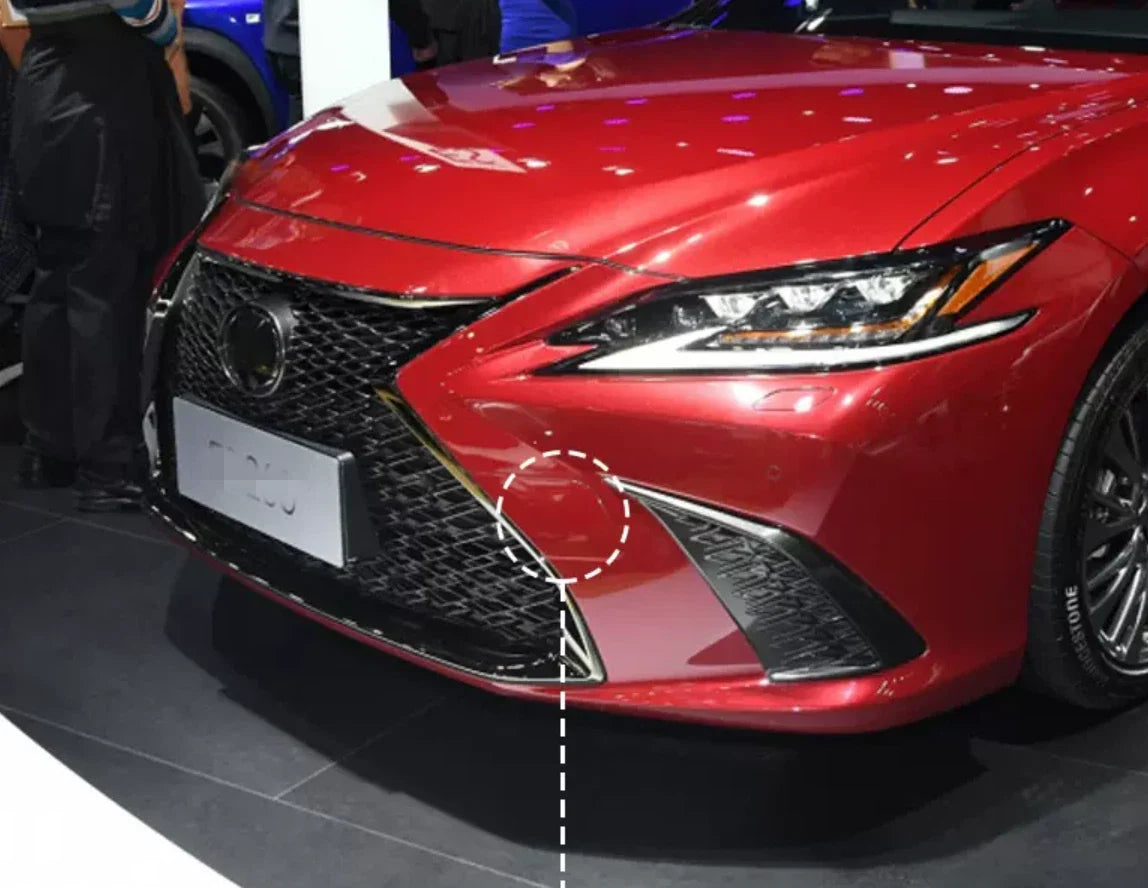 2 x Left/Right Front Bumper Tow Hook Cover for Lexus ES (2018–2021)