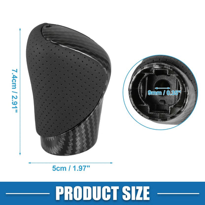 Automatic Gear Shift Knob for Lexus - Carbon Fiber Black Faux Leather