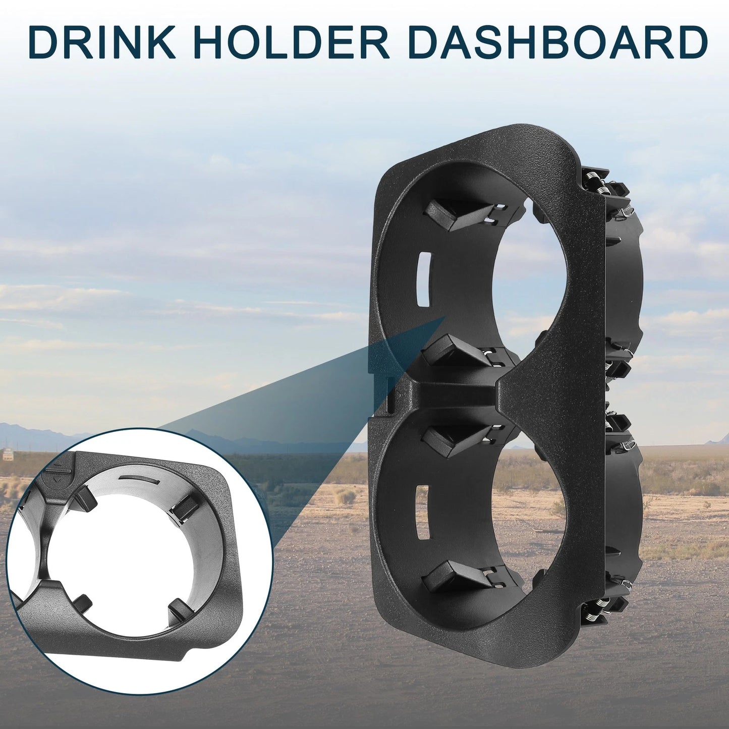 Cup Holder for Mercedes Benz W463 (2019–2023) No.A2056800691 Black