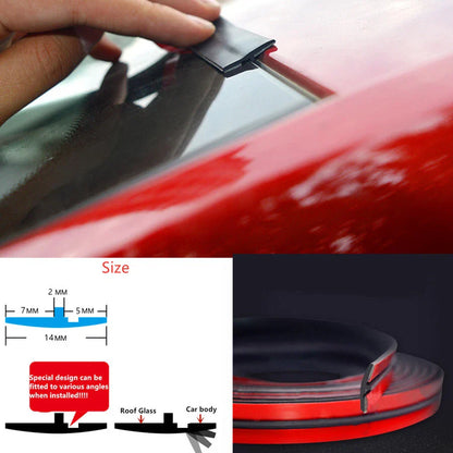 Windshield Roof Seal - 7M*14CM - Noise Insulation Rubber Strip Sticker for Car
