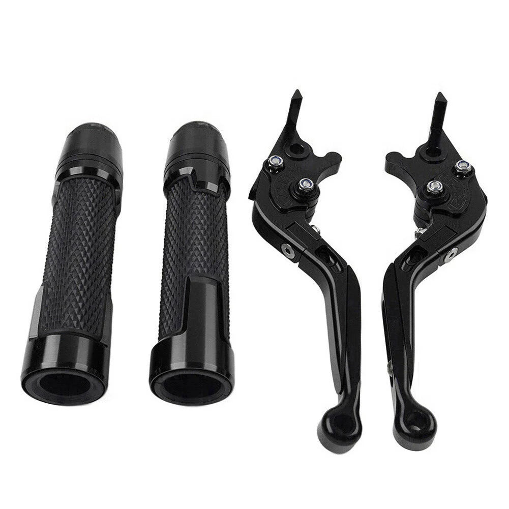Black Extendable Brake Clutch Lever Grip Set for Yamaha YZF R1 (2009-2014)
