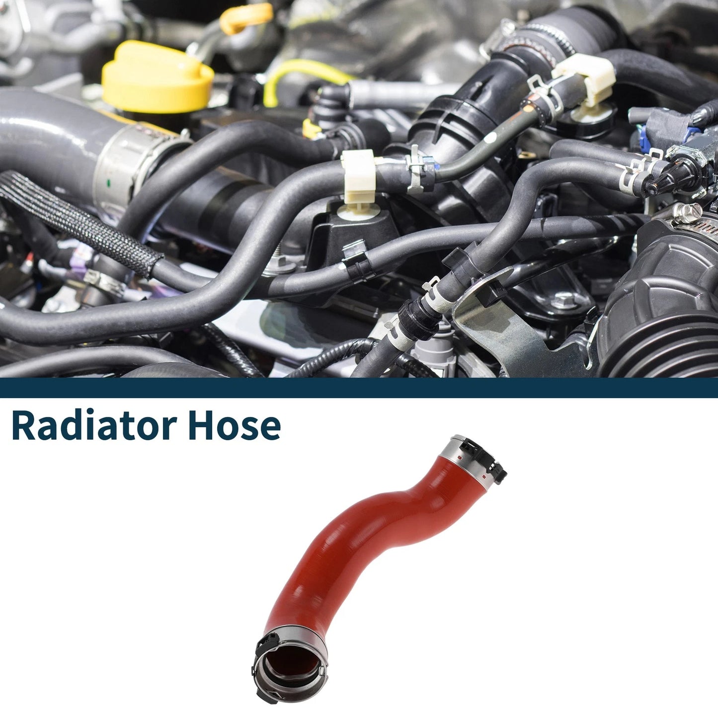 Radiator Hose for Mercedes-Benz E-Klasse W212 (2009–2014) No. 2125280882 Red