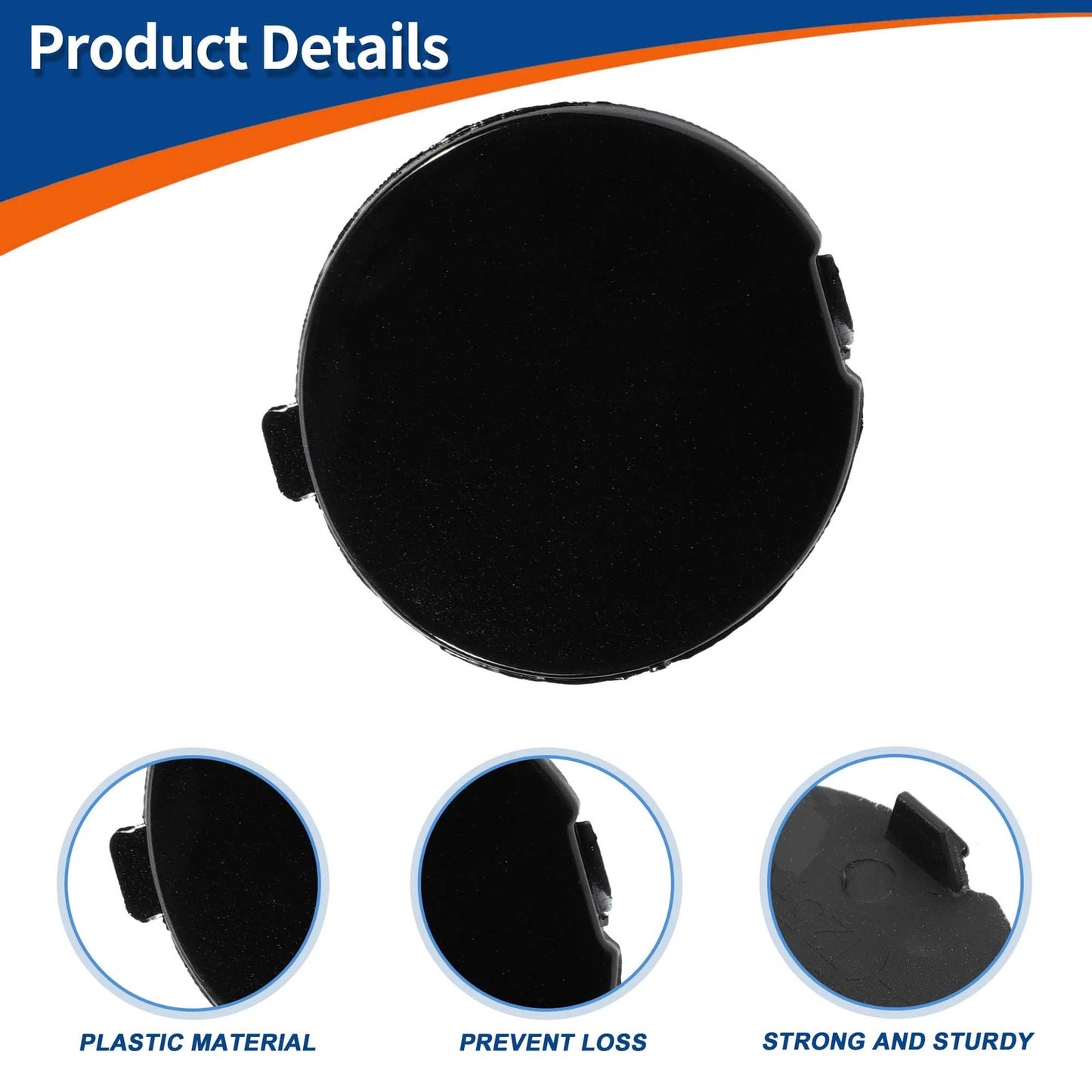 Tow Hook Cover for Mazda CX-3 (2016–2021) No.D10J50A12A Night Black