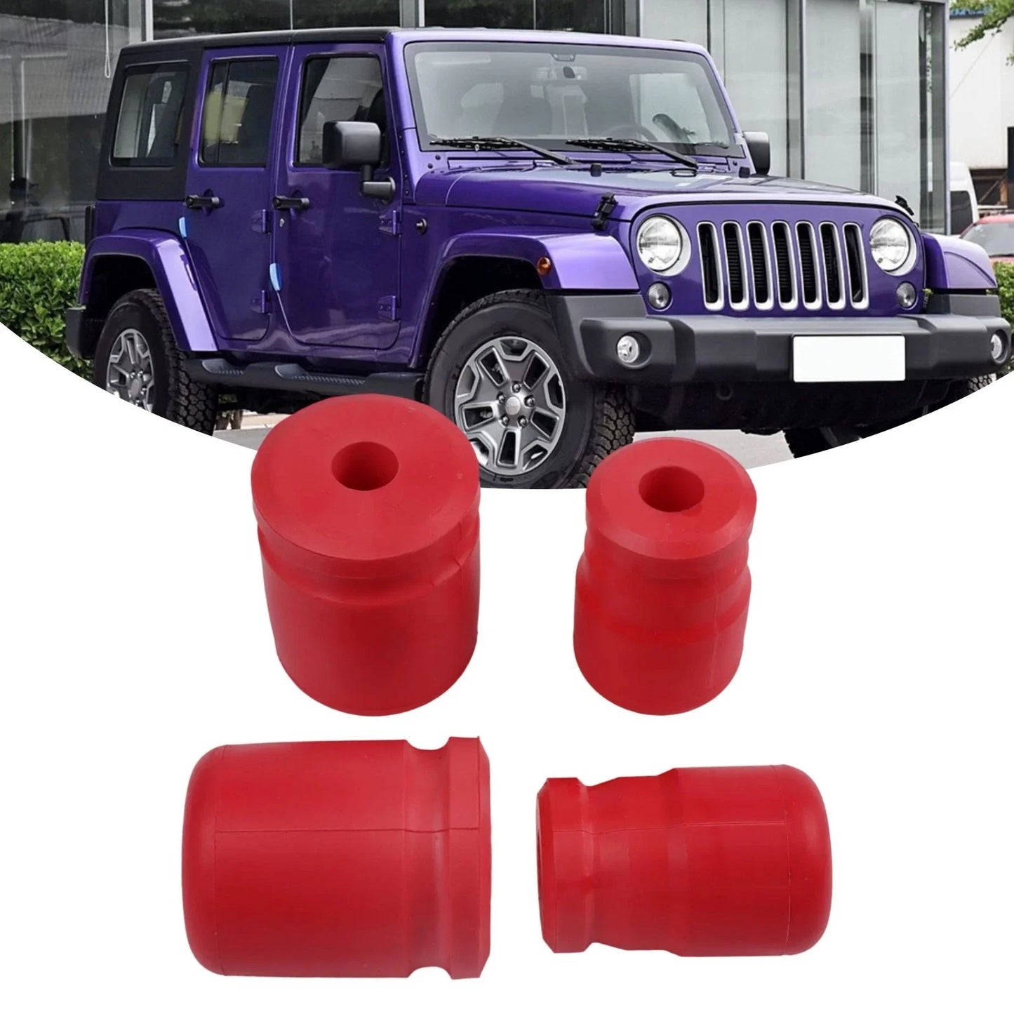 Bump Stops / 4 Pcs / Front & Rear for Jeep Wrangler JK JKU (2007–2018)