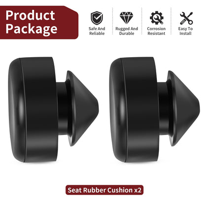 2x Seat Rubber Cushion for Honda VTX1300S/C/R/T VTX1800C/R/S/N/F/T (2002–2008)