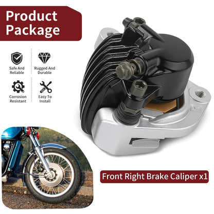 Front Right Brake Caliper & Pads for Honda Goldwing 1000 (1975–1977)