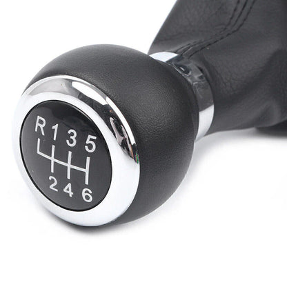 6-Speed Manual Gear Shift Knob w/ Boot Cover for VW Passat B6 (2005-2010)
