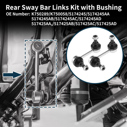 Rear Stabilizer Link Bushingless for Dodge Caliber (2008–2012)