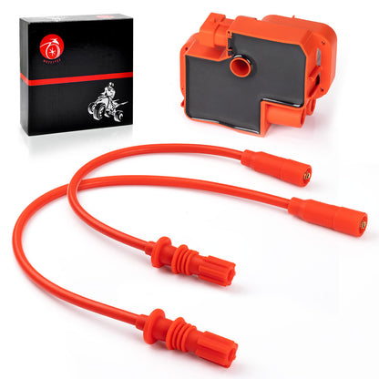 Ignition Coil & Spark Plug Wire Cap for Polaris Scrambler Sportsman (2015–2023)