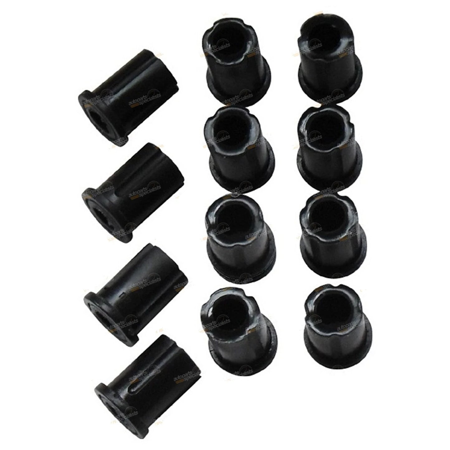 Front Leaf Spring + Shackle Rubber Bush Kit for Toyota FJ45 HJ45 LWB(1969–1980)