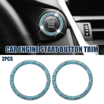 2X Engine Start Stop Button Cover for Universal Vehicles (LED)