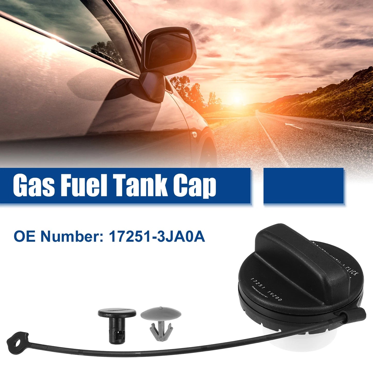 Gas Fuel Tank Cap for Nissan Altima (2013–2018) & Infiniti QX60 (2014–2020) Black