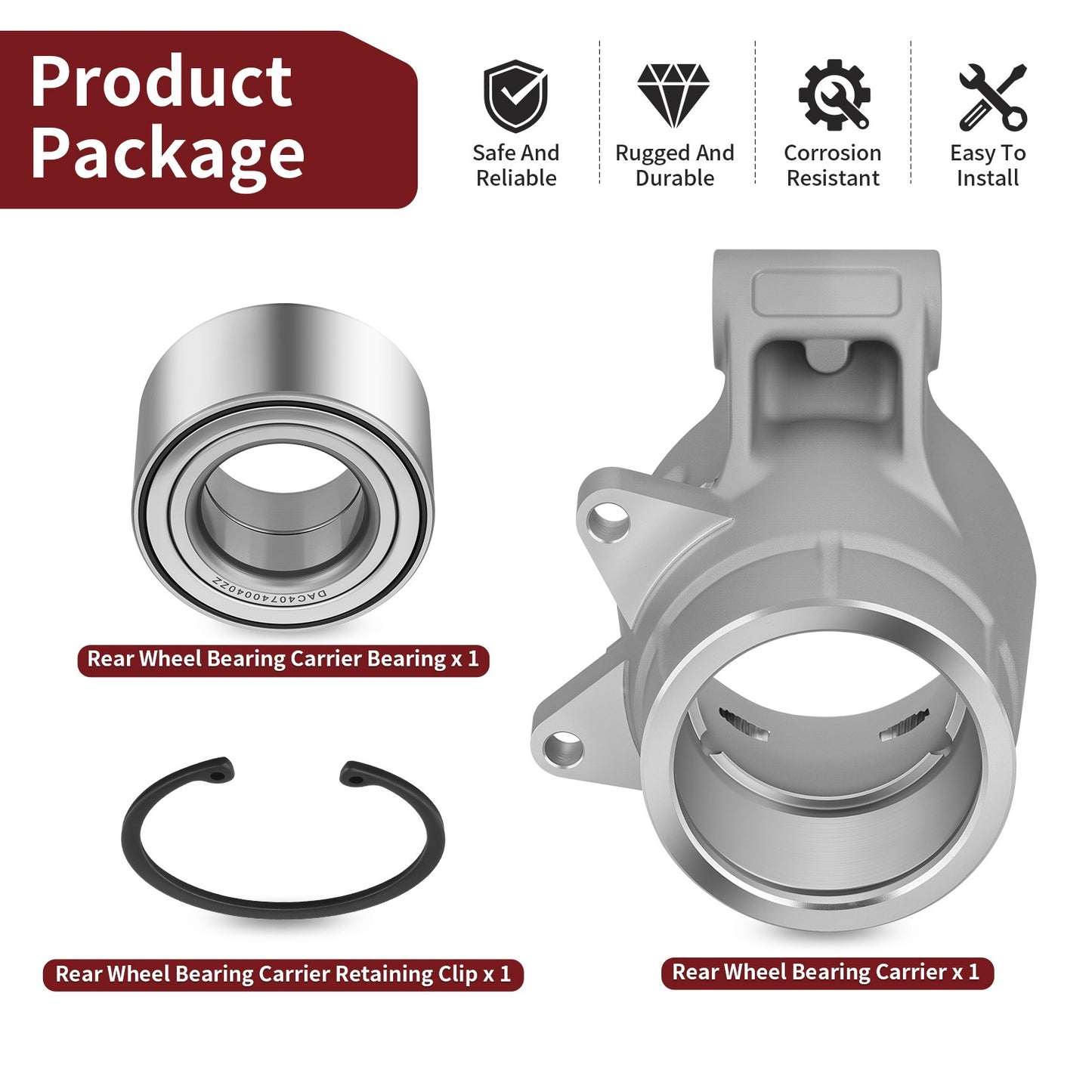 Rear Wheel Bearing Carrier for Polaris Sportsman 500 HO (2008–2013)
