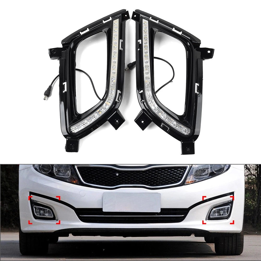 Set of 4 Eyes Daytime Running Light Fog Lamp for Kia Optima K5 (2011–2013)