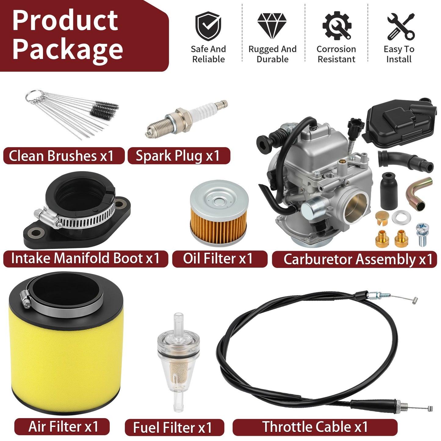 Carburetor Kit for Honda TRX300 (1988–2000)