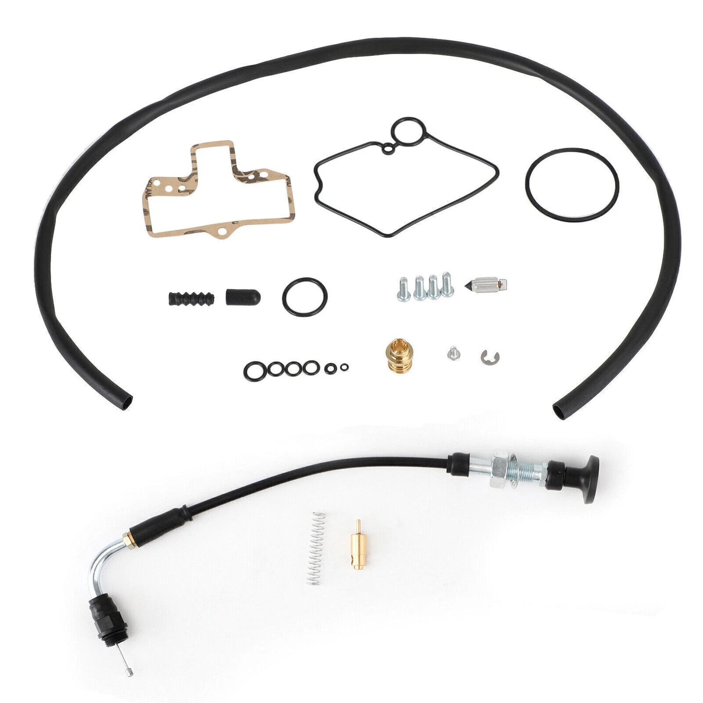 Carburetor Choke Cable Repair Kit for Mikuni HSR42 HSR45 HSR48 (No Years)