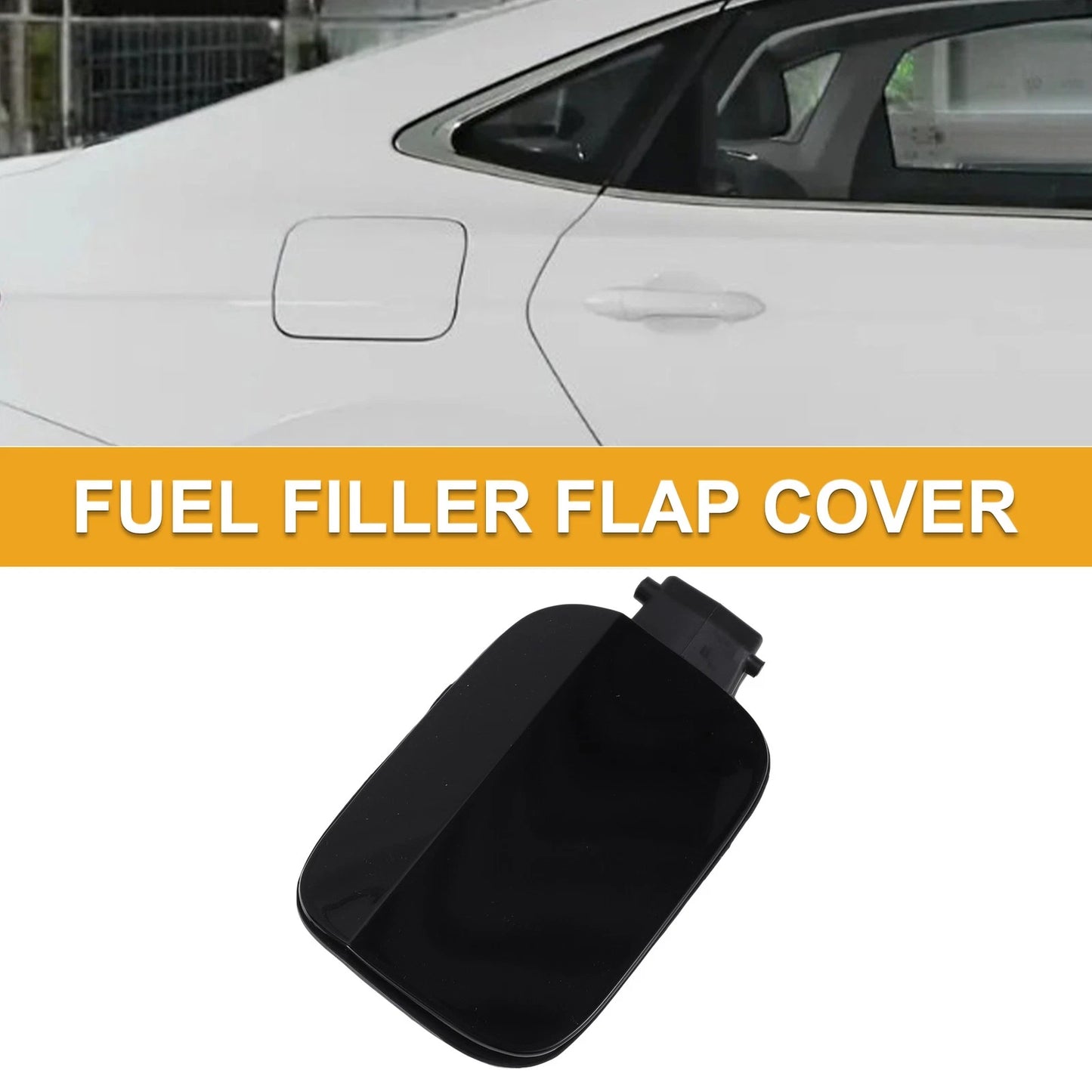 Fuel Tank Door Cap for Volkswagen Passat (2011–2018) Bolt Type No. 561809857 Black