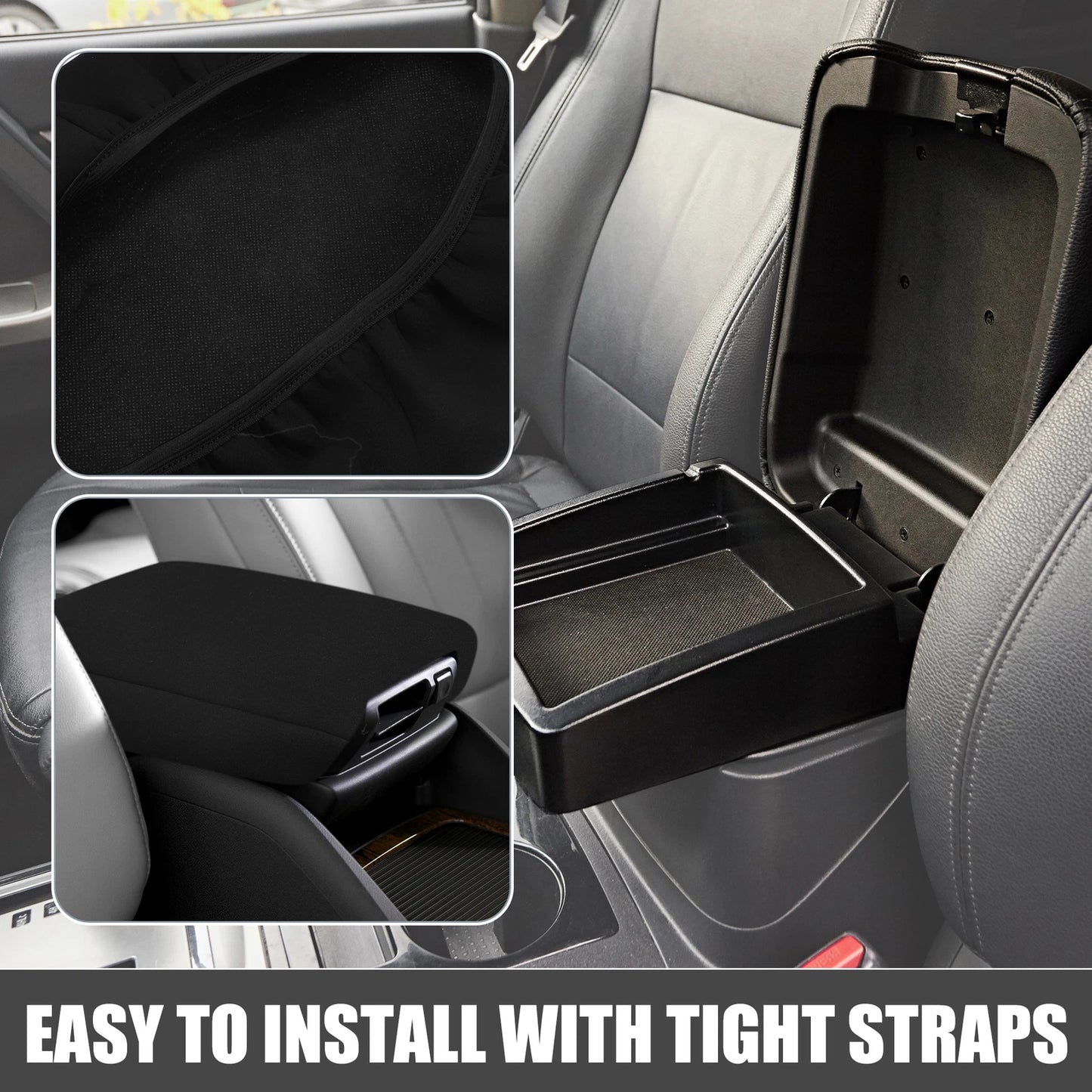 Center Console Pad Armrest Cover for Jeep Wrangler JL/JLU (2018–2023)